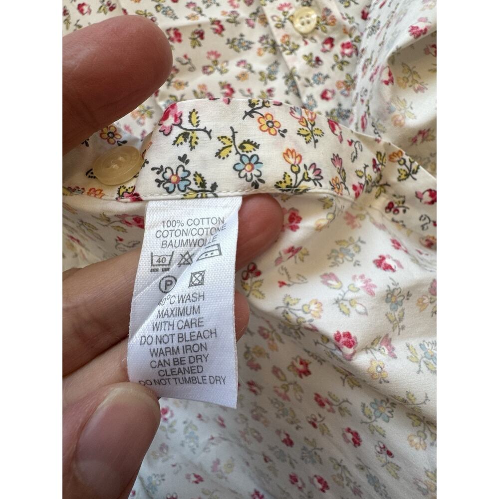 Paul Smith Ditsy Floral Long Sleeve Button Up Shirt Men’s 16 41 Italy Large Pink - Picture 7 of 9